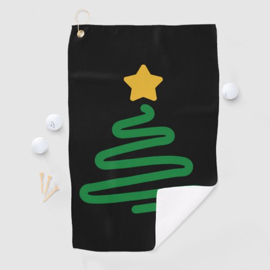 Grappige Kerstboom Golfhanddoek (Insitu)