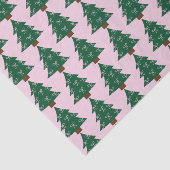 Grappige kerstboom in roze linten tissuepapier (Detail)