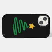 Grappige Kerstboom iPhone Hoesje (Achterkant horizontaal)