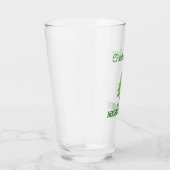 Grappige kerstboom juichen buren bierfeest glas (Rechts)