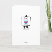 Grappige Kerstboom Kat Kat cartoon Feestdagen Kaart (Achterkant)