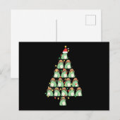 Grappige Kerstboom Kikker Kerst Kikkerliefhebbers Briefkaart (Voorkant / Achterkant)