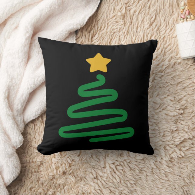 Grappige Kerstboom Kussen (Deken)