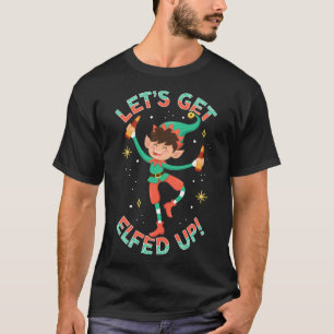 Grappige Kerstboom Lights Lelijke trui Let's Get T-shirt