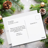 Grappige kerstboom op vliegtuig 2 Familiefoto's Briefkaart