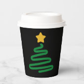 Grappige Kerstboom Papieren Bekers (Voorkant)