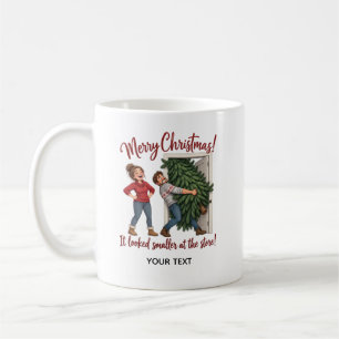 Grappige Kerstboom Persoonlijke Kaart Koffiemok