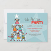 Grappige kerstboom Schattigee Kinder feestdag Kaart (Voorkant)