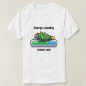 Grappige kerstboom seizoen laden Progress Bar T-shirt (Design voorkant)