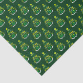 Grappige kerstboom wordt aangestoken tissuepapier (Detail)