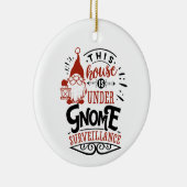 grappige kerstboomkunst keramisch ornament (Rechts)