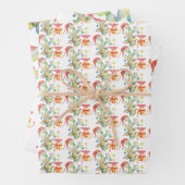 Grappige Kerstcactus Covid 2020 Inpakpapier Vel (In situ)