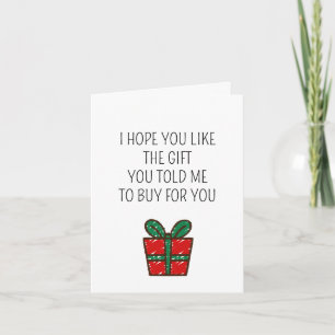 Grappige Kerstcadeau Joke Verjaardag Kaart