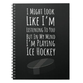 Grappige Kerstcadeau Voor Hockeyspeler Sportteam Notitieboek