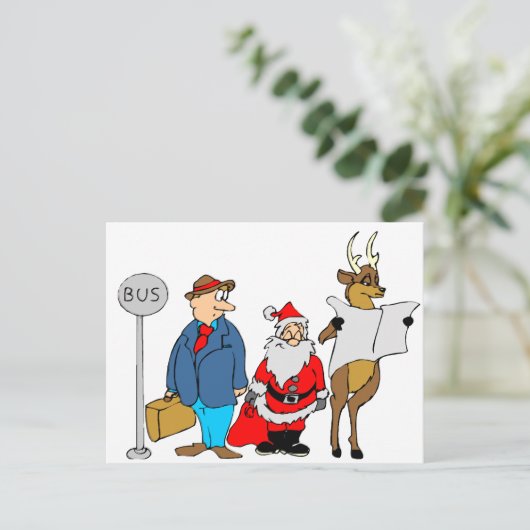 Grappige kerstcadeaus feestdagenkaart (Staand voorkant)