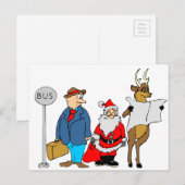 Grappige kerstcadeaus feestdagenkaart (Voorkant / Achterkant)