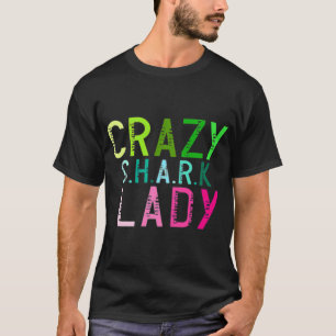 Grappige kerstcadeaus - gekke haaien dame t-shirt