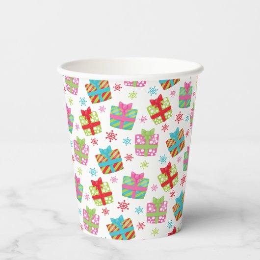 Grappige kerstcadeaus papieren bekers (Achterkant)