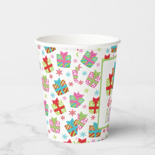 Grappige kerstcadeaus papieren bekers (Rechts)