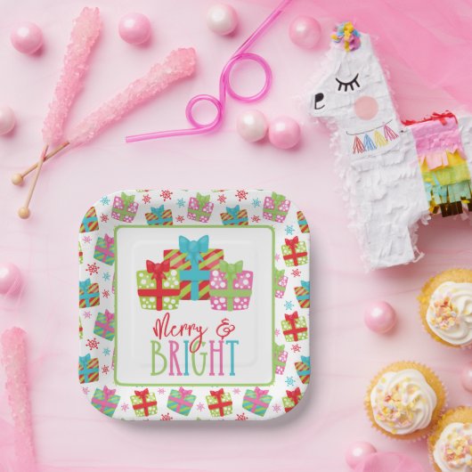 Grappige kerstcadeaus papieren bordje (Feest)