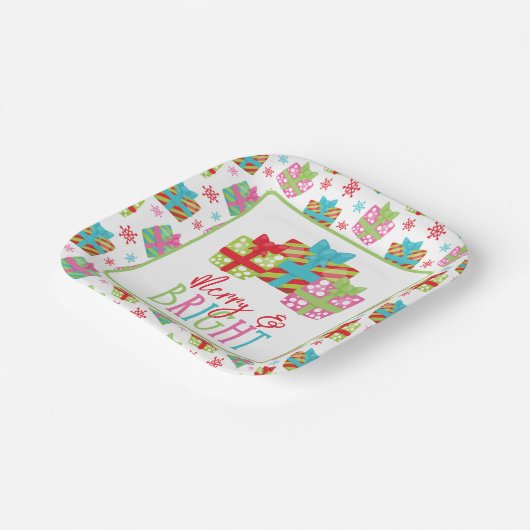 Grappige kerstcadeaus papieren bordje (Gebogen)