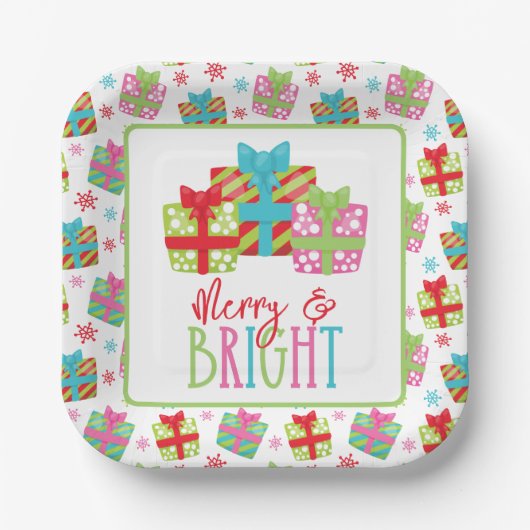 Grappige kerstcadeaus papieren bordje (Voorkant)