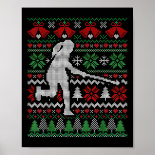 Grappige Kerstcadeaus Uni Volwassenen Kerstveld Poster