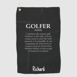 Grappige kerstcadeaus voor golfers Persoonlijke gr Golfhanddoek