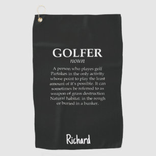 Grappige kerstcadeaus voor golfers Persoonlijke gr Golfhanddoek