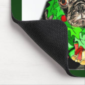 Grappige Kerstcadeaus voor Pug liefhebbers Muismat (Hoek)