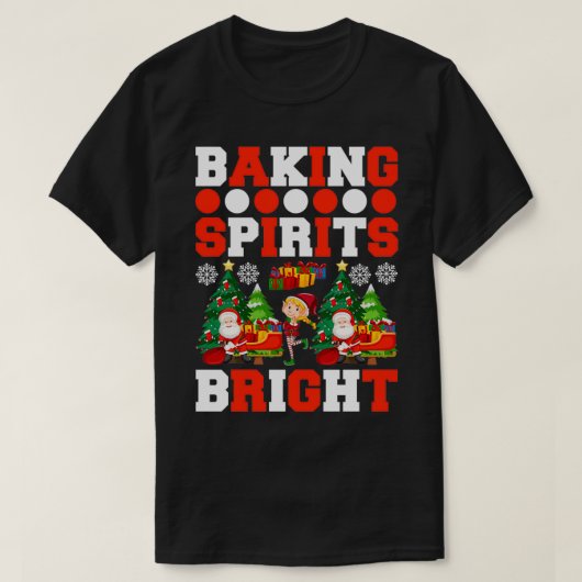 grappige kerstcadeautjes Baking Spirits Bright 2 T-shirt (Design voorkant)