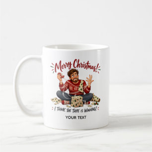 Grappige Kerstcadeauverpakking Persoonlijke Kaart Koffiemok