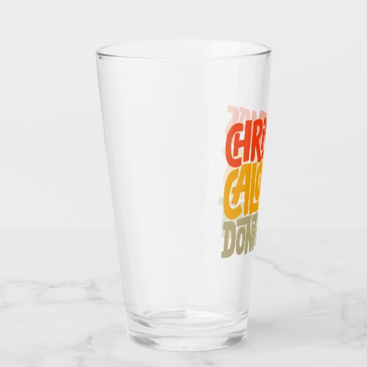 Grappige kerstcalorieën tellen niet mee voor desig glas (Rechts)