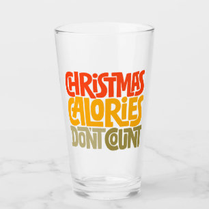 Grappige kerstcalorieën tellen niet mee voor desig glas