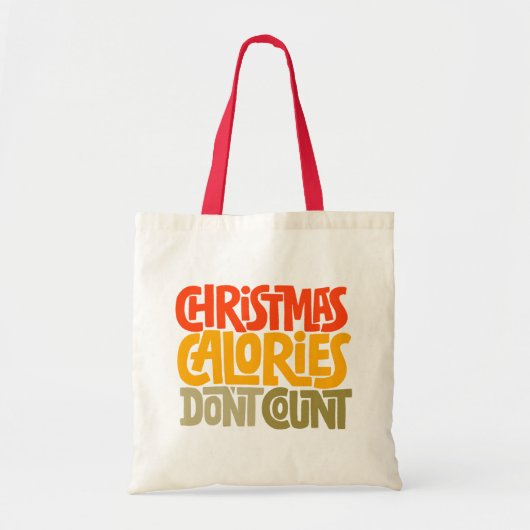 Grappige kerstcalorieën tellen niet mee voor desig tote bag (Voorkant)