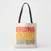 Grappige kerstcalorieën tellen niet mee voor desig tote bag (Voorkant)