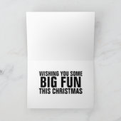 GRAPPIGE KERSTCHIMP KAART (Binnen)