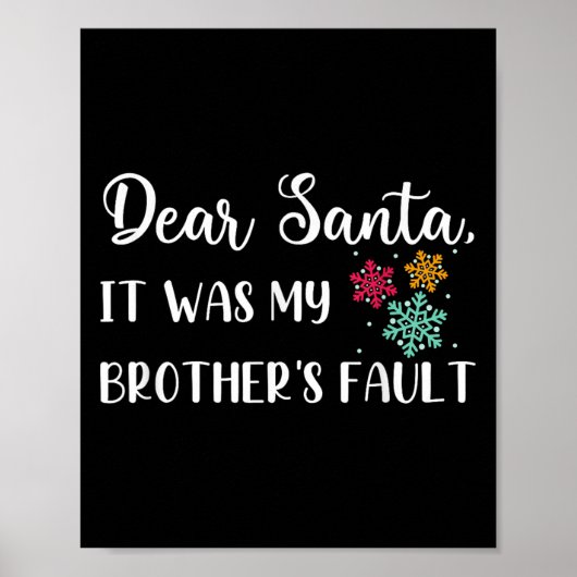 Grappige Kerstcitaten Beste Kerstman Het Was Mijn Poster (Voorkant)