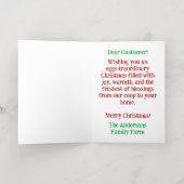 Grappige Kerstcitaten Cute Fun Kuikens Fotografie Folie Wenskaart (Binnenlaag)