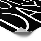 Grappige kerstcitaten Happy Holla Days Poster (Hoek)