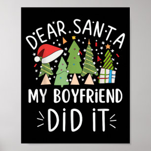 Grappige Kerstcitaten zeggen Beste Kerstman Mijn V Poster