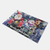 Grappige kerstdeurmat Happy Best Friends Deurmat (Schuin)