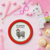 Grappige kerstfeest papieren borden bordje (Feest)