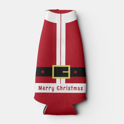 Grappige Kerstfles Koelere Kerstman Flesjeskoeler (Voorkant)