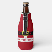Grappige Kerstfles Koelere Kerstman Flesjeskoeler (Fles Achterkant)