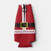 Grappige Kerstfles Koelere Kerstman Flesjeskoeler (Achterkant)