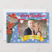 Grappige kerstfoto Collage Notenkraker Groet Feestdagenkaart (Voorkant)