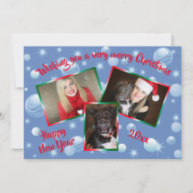 Grappige kerstfoto Collage Notenkraker Groet