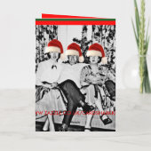 Grappige kerstfoto feestdagen kaart (Achterkant)