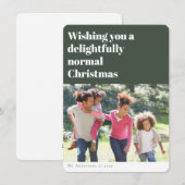 Grappige Kerstfoto Feestdagenkaart (Voorkant / Achterkant)